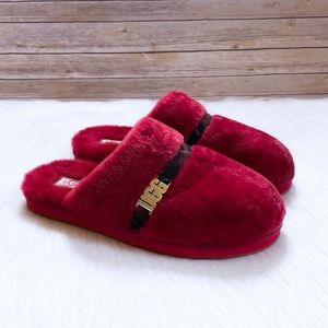 UGG Women’s Dalla Plaid Slippers In Ribbon Red